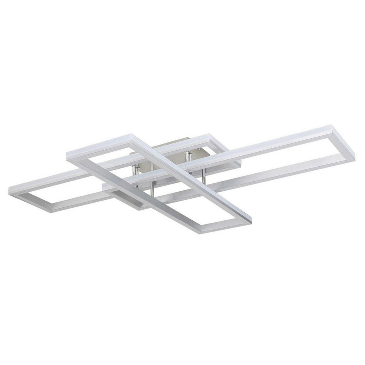 Bild 1 von Globo Led-Deckenleuchte, Opal, Silber, Metall, Kunststoff, 69.5x13.5 cm, Farbwechsler, Farben fixierbar, Farbtemperaturwechsler, Lampen & Leuchten, Leuchtenserien