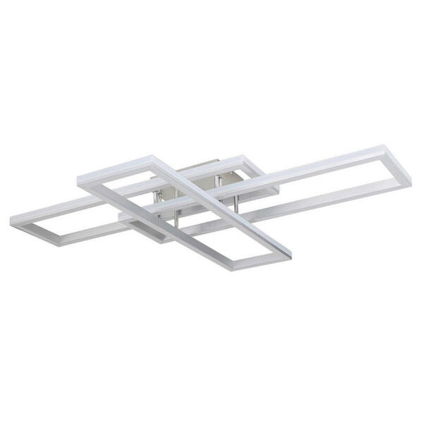 Bild 1 von Globo Led-Deckenleuchte, Opal, Silber, Metall, Kunststoff, 69.5x13.5 cm, Farbwechsler, Farben fixierbar, Farbtemperaturwechsler, Lampen & Leuchten, Leuchtenserien