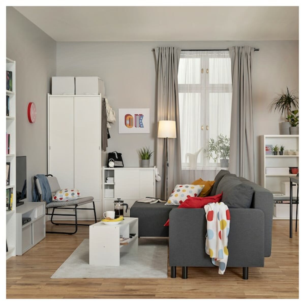 Bild 3 von BRUKSVARA  3er-Bettsofa mit Récamiere