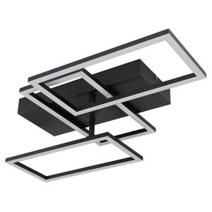 Globo Led-Deckenleuchte, Opal, Schwarz, Metall, Kunststoff, F, 40.5x9.7 cm, 3-fach schaltbar, Sternenhimmel, Lampen & Leuchten, Leuchtenserien