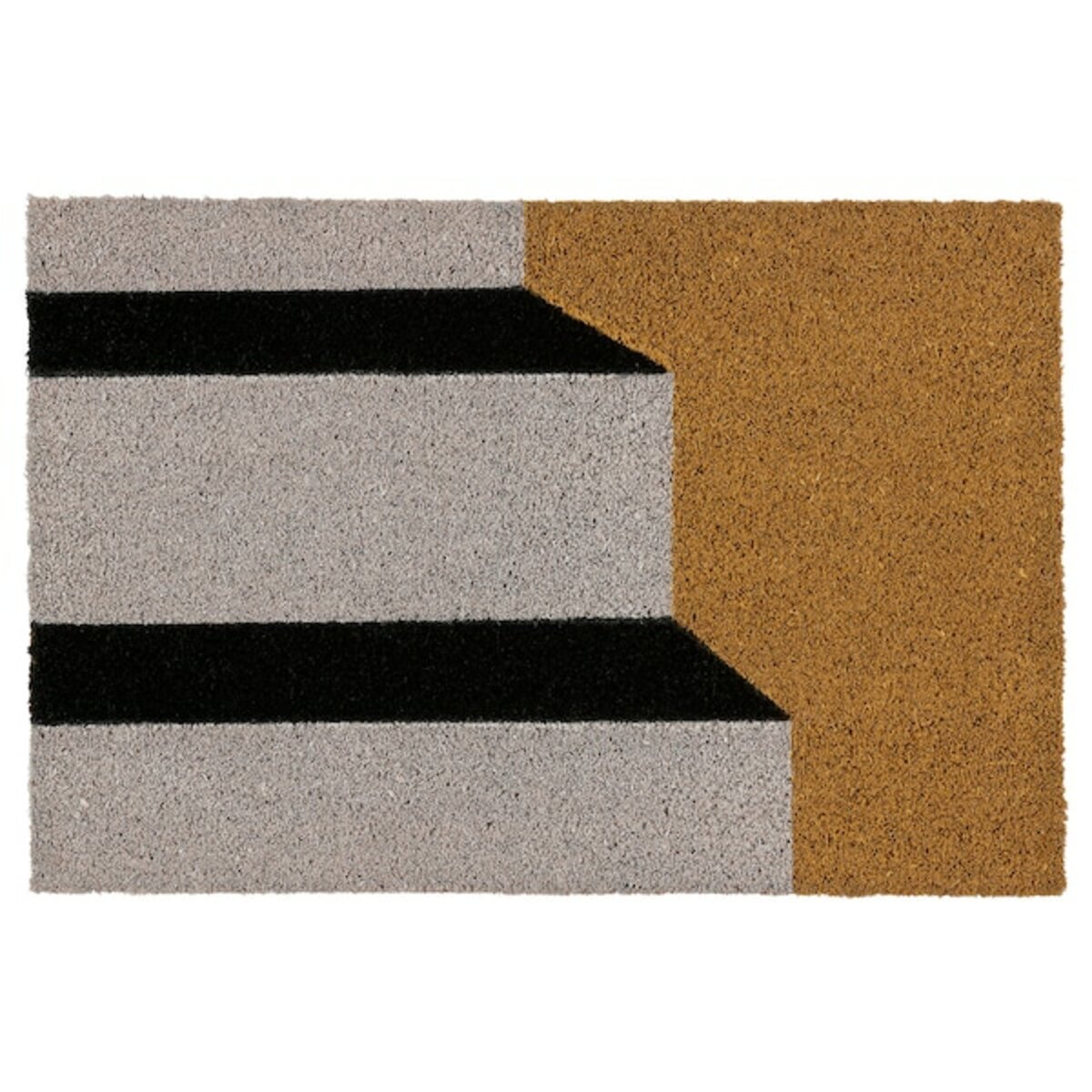 Bild 1 von KLOTOID  Fußmatte, schwarz weiß/Treppen 40x60 cm