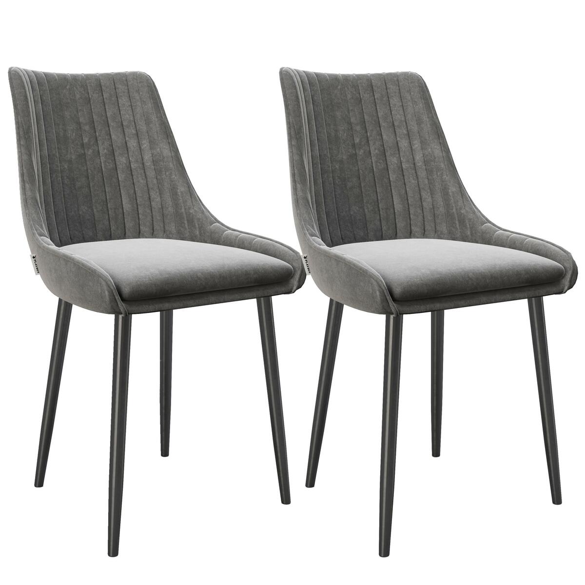 Bild 1 von Polsterstuhl Samantha Anthrazit 2er-Set, Anthrazit