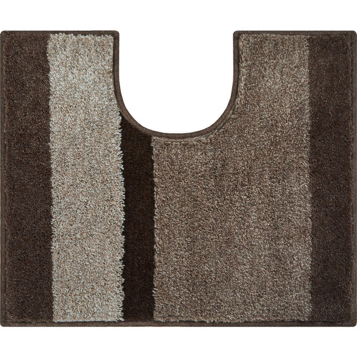 Bild 1 von Grund Wc-Vorleger Room, Taupe, Textil, Streifen, rechteckig, 50 cm, Oeko-Tex® Standard 100, für Fußbodenheizung geeignet, rutschfest, Badtextilien, Badematten