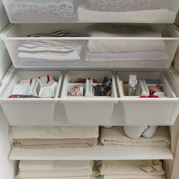 Bild 2 von FÅNGGRÖDA  Einsatz mit Fach, hellgrau 35x24x14 cm