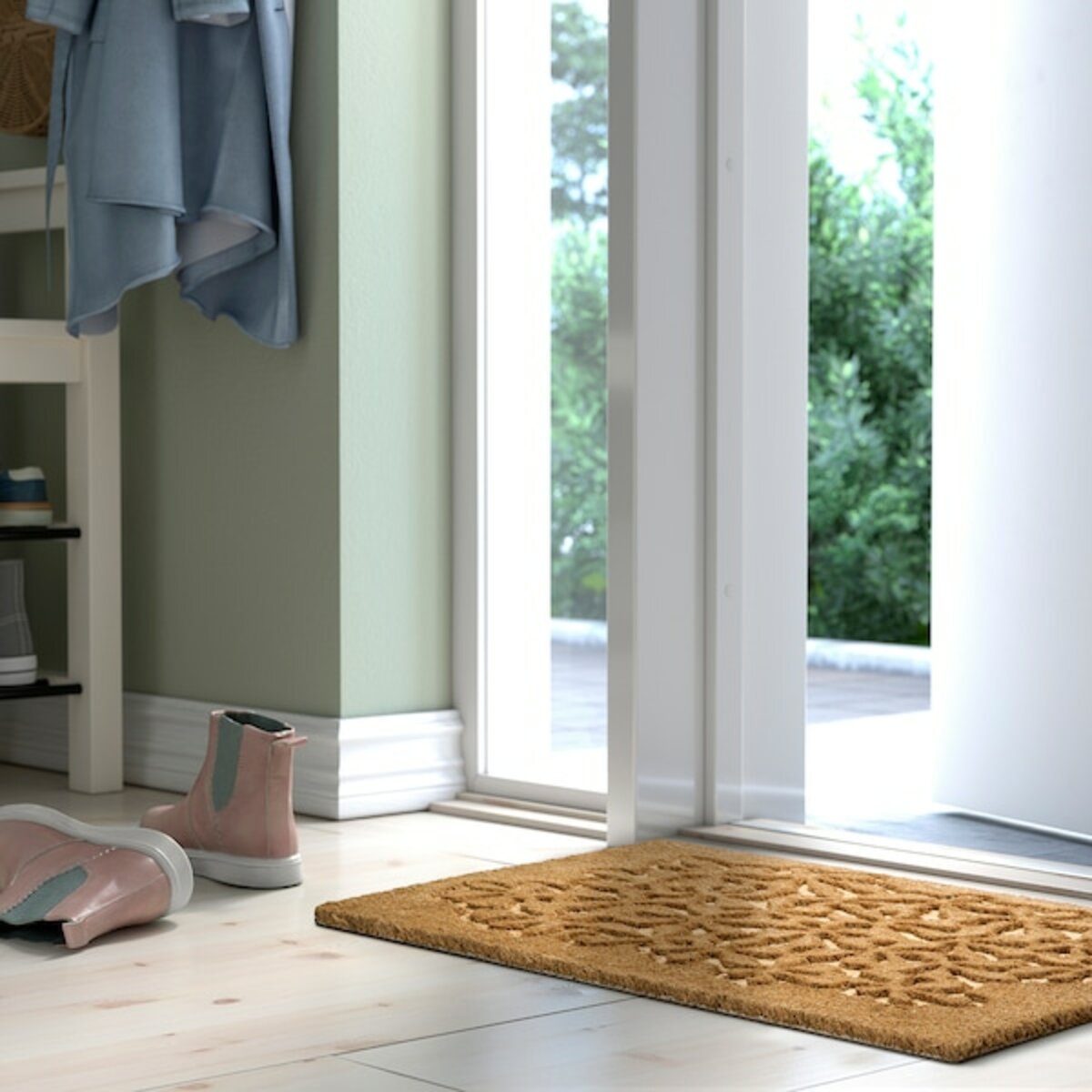 Bild 2 von HÄNGBRO  Fußmatte, Blume naturfarben/beige 40x60 cm
