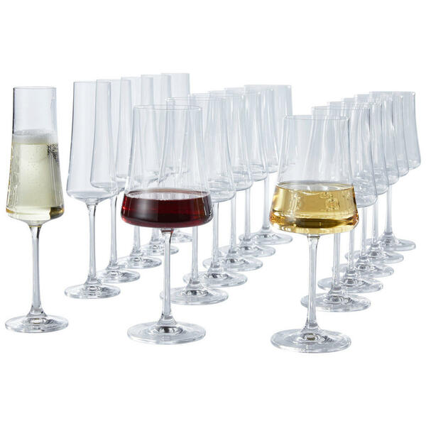 Bild 1 von Novel Gläserset Bardolino, Klar, Glas, 18-teilig, Lfgb, Made in Europe, Essen & Trinken, Gläser, Gläser-Sets