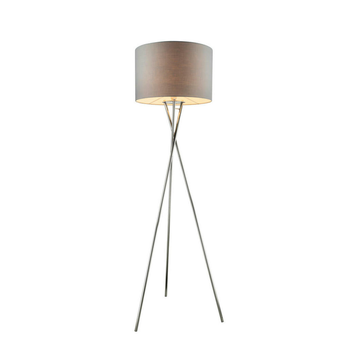 Bild 1 von Globo Stehleuchte, Chrom, Textil, 160 cm, Fußschalter, Lampen & Leuchten, Leuchtenserien