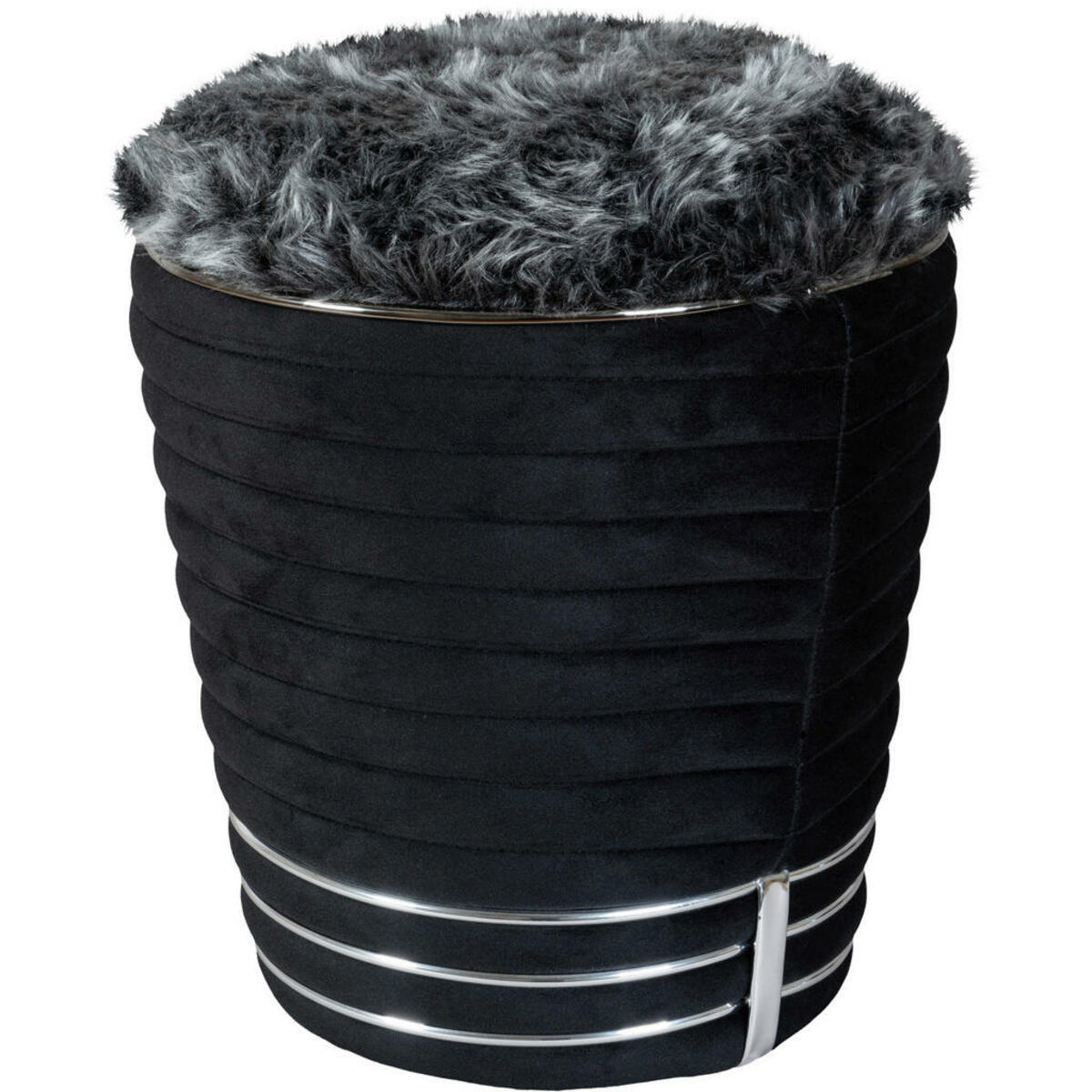 Bild 1 von Mid.you Hocker, Graphit, Schwarz, Textil, 50 cm, Wohnzimmer, Hocker, Sitzhocker