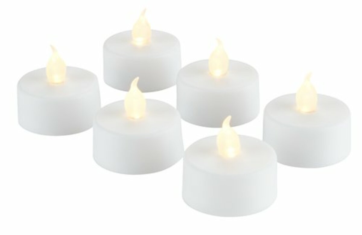 Bild 1 von LED-Teelichter MORGAN m/Timer 6Stk/Pck