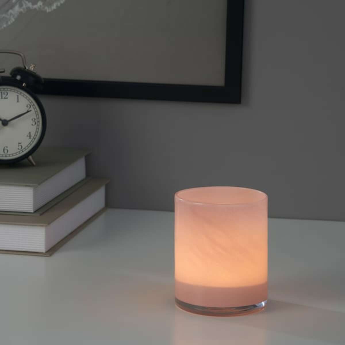 Bild 2 von VINDSTILLA  Teelichthalter, rosa 11 cm