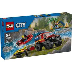 LEGO&reg; City Fire 60412 - Feuerwehrgel&auml;ndewagen mit Rettungsboot