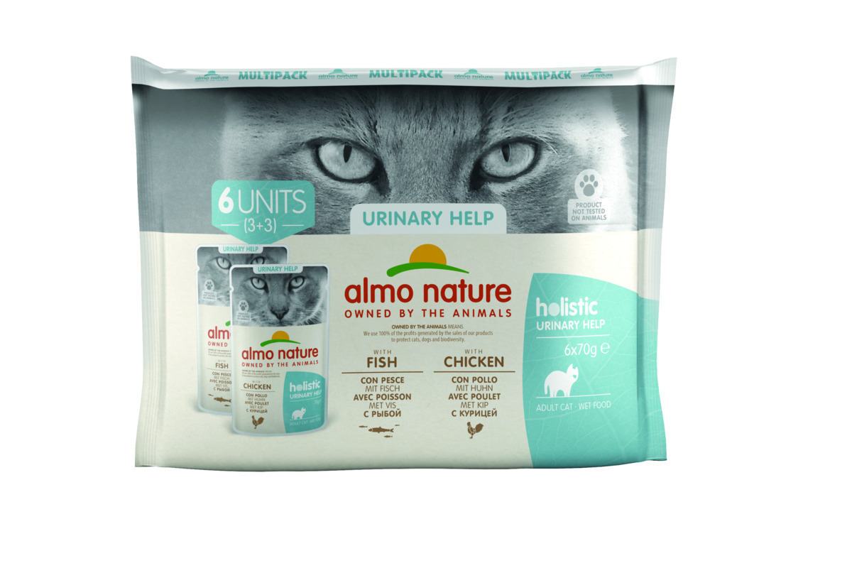 Bild 1 von Almo nature Almo Holistic Digestive Help Multipack Fisch & Huhn 6x70 g