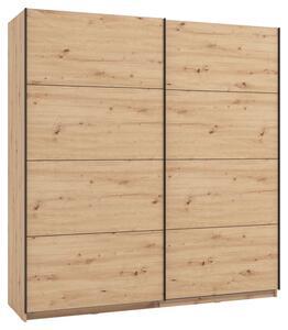 Schwebetürenschrank Gard 200 in Eiche Artisan, Eiche Artisan