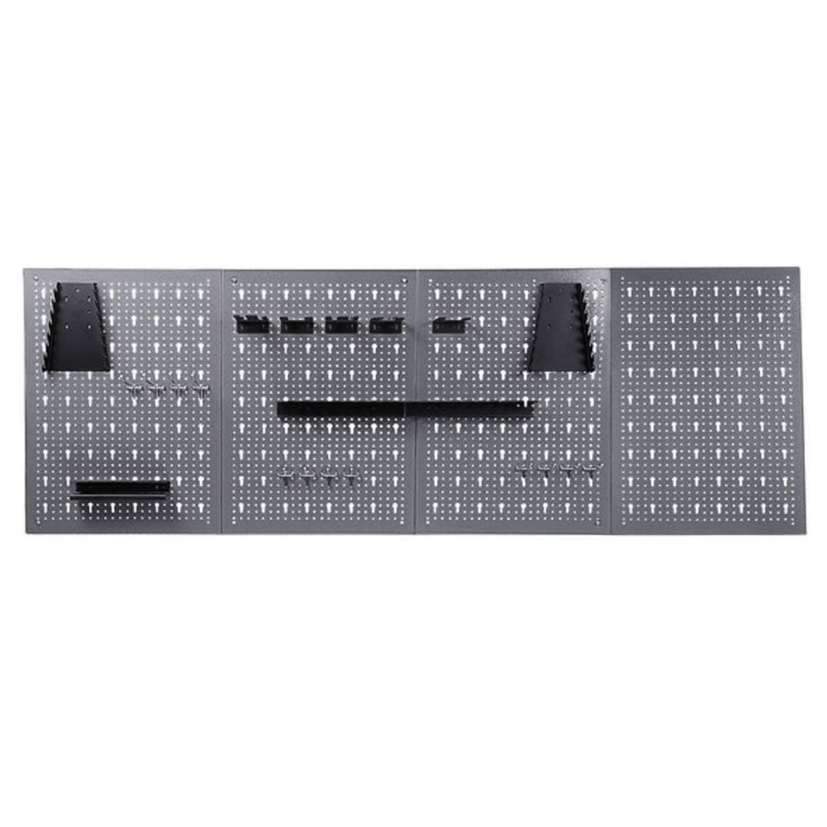 Bild 1 von Lochwand mit Hakenset, 22-tlg., grau