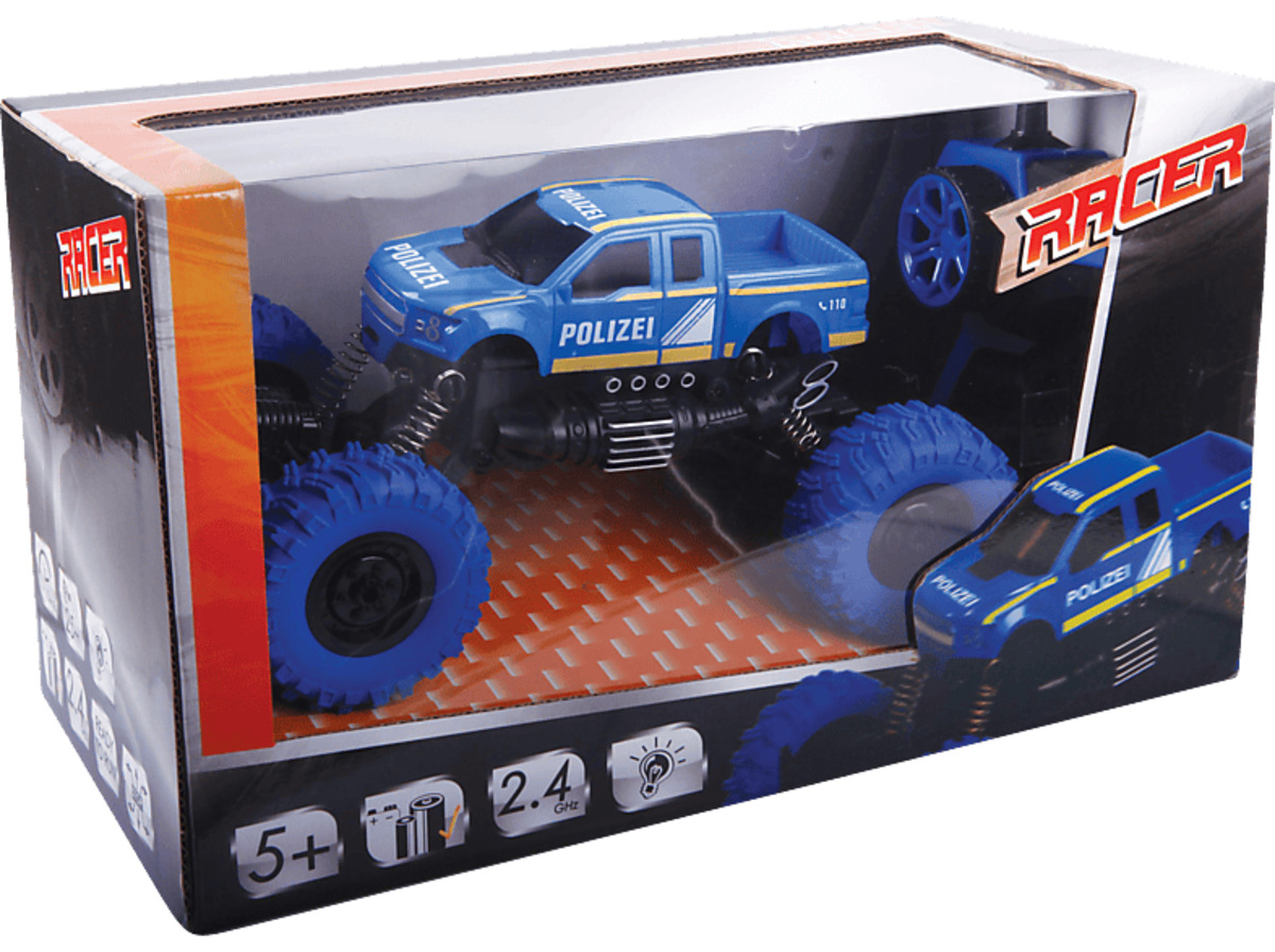 Bild 1 von RACER Racer R/C Polizei Off Roader 2.4 GHz Spielzeugauto, Mehrfarbig