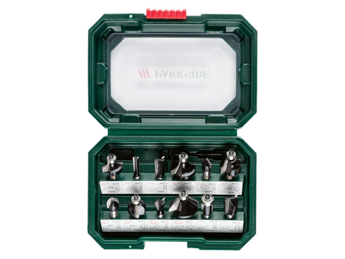 Bild 2 von PARKSIDE® Fräsbits für Oberfräse »PFB 12 A1«, 12er Set