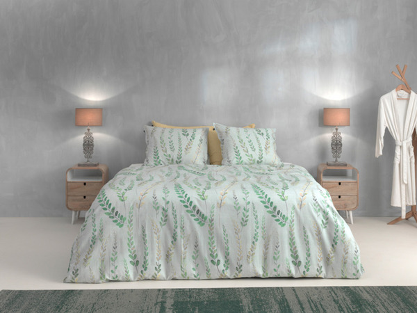 Bild 3 von Face-2-Face Flanell Bettwäsche, grün