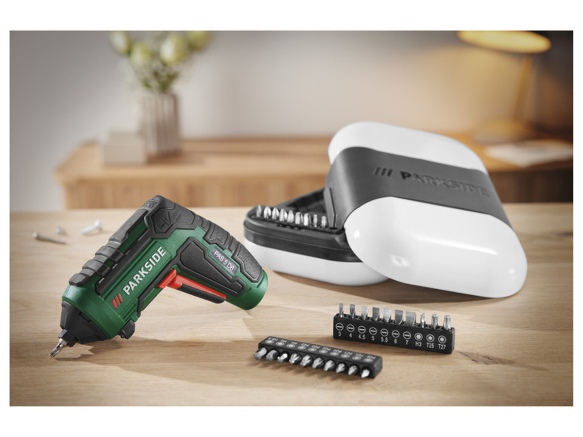 Bild 2 von PARKSIDE® 4V Akkuschrauber »PAS 5 D6«, in Geschenkbox mit Akku und ohne Adapter