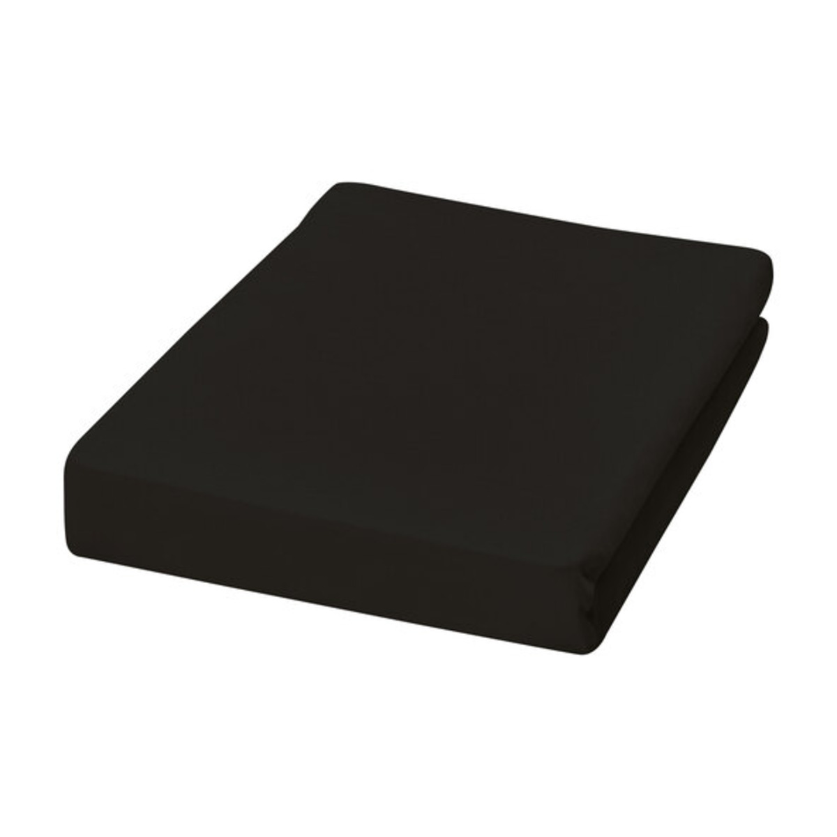 Bild 1 von Jersey Spannbetttuch, 90-100 x 200 cm, schwarz