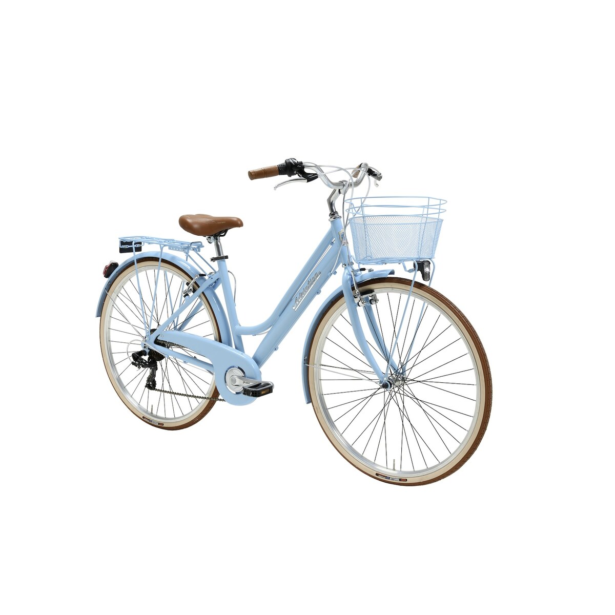 Bild 1 von Adriatica Cityfahrrad 28 Zoll RETRO Lady Blau inkl. Korb
