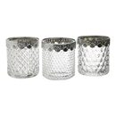 Bild 1 von Teelichhalter PATTERN 3er Set ca, silber