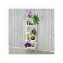 Bild 1 von Regal Standregal Pflanzregal Blumenständer, 169x43x32cm, Shabby-Look, Vintage ~ weiß