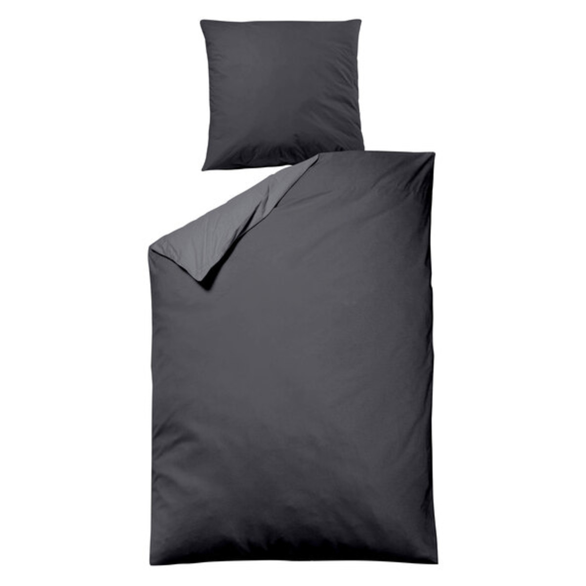 Bild 1 von Bettwäsche Luxus Satin, 135 x 200 cm, anthrazit