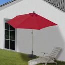 Bild 1 von Sonnenschirm halbrund Lorca, Halbschirm Balkonschirm, UV 50+ Polyester/Alu 3kg ~ 300cm bordeaux mit Ständer