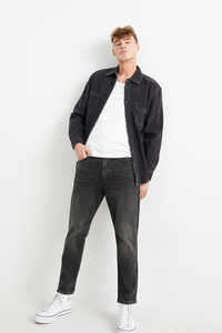 C&A Relaxed Tapered Jeans, Grau, Größe: W28 L32