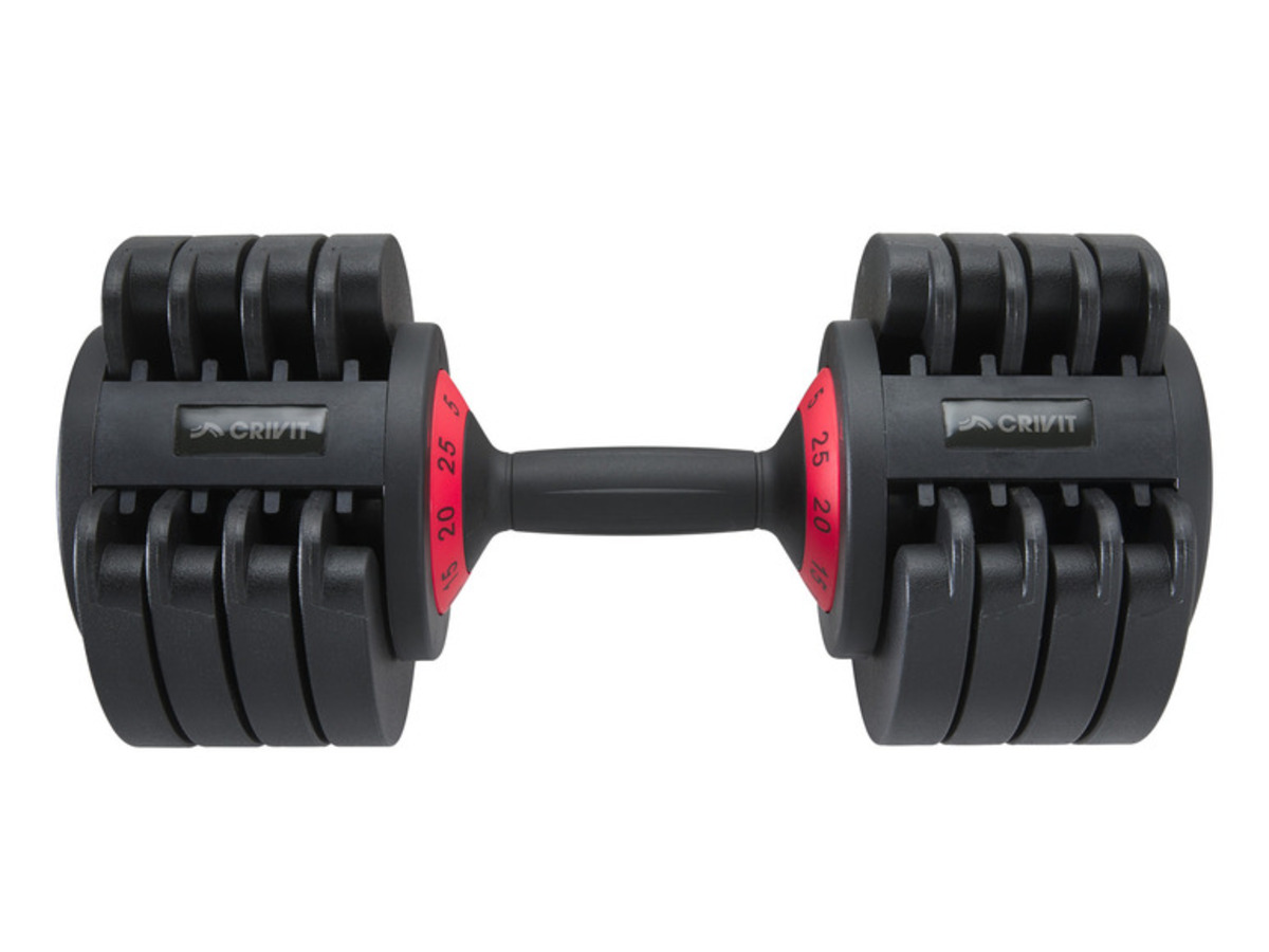 Bild 1 von CRIVIT Kurzhantel, verstellbar, ca. 25 kg, 5 Gewichtsstufen