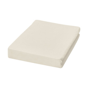 Supersoft Spannbetttücher bis 25 cm Höhe, 90-100 x 200-220 cm, creme