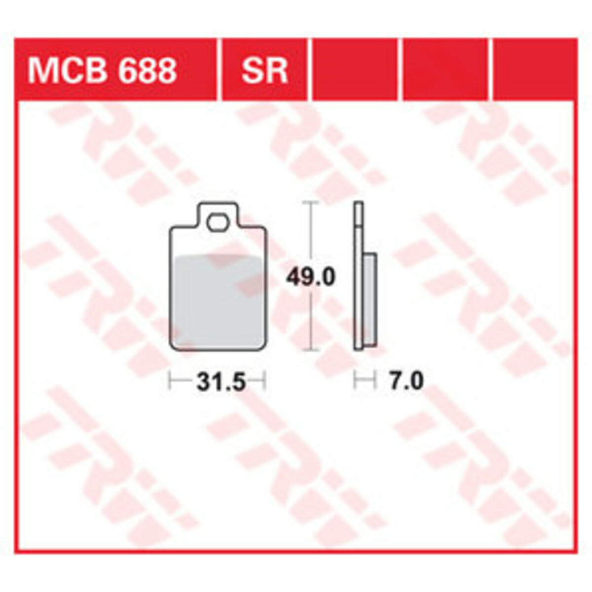 Bild 1 von TRW Bremsbeläge Roller & Offroad ECE R90 homologiert