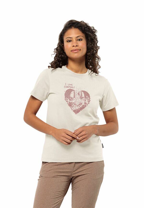 Bild 1 von Jack Wolfskin Camping Love T-Shirt Women T-Shirt aus Bio-Baumwolle Damen L cotton white cotton white