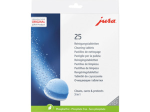JURA 25045 3-Phasen-Reinigungstabletten Weiß/Blau