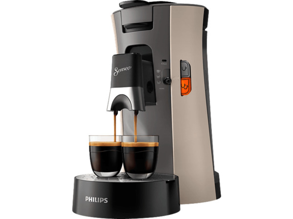 Bild 1 von PHILIPS SENSEO® CSA240/30 Select mit Kaffeestärkewahl und Memo-Funktion, 0.9L Wassertank, Padmaschine, Beige/Kaschmirgrau