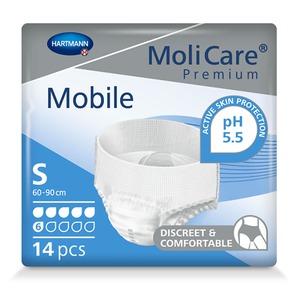 MoliCare Premium Mobile Windelhose 6 Tropfen, 14 Stück, Größe S