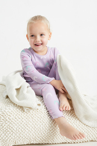C&A Pyjama-2 teilig, Lila, Größe: 92