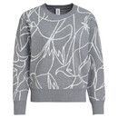 Bild 1 von Damen Strickpullover mit Linien-Muster GRAU / WEISS