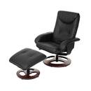 Bild 1 von Relaxsessel MCW-C46, Fernsehsessel Sessel mit Hocker, Kunstleder ~ schwarz