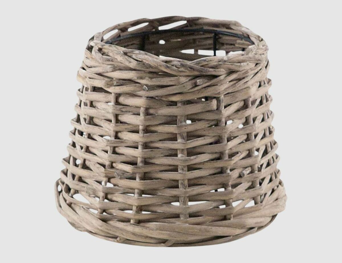 Bild 1 von Lampenschirm Vintage Bast Grau