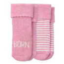 Bild 1 von 2 Paar Baby Socken aus Frottee ROSA / WEISS