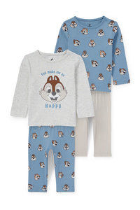 C&A Multipack 2er-Chip & Chap-Baby-Pyjama, Blau, Größe: 62
