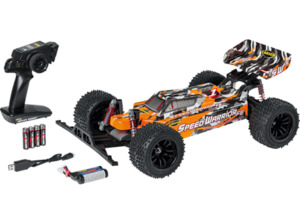 CARSON 1:10 FE Speed Warrior 2.4G 100%RTR orange, ferngesteuertes Fahrzeug R/C Spielzeugauto, Orange