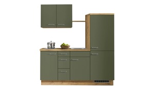Küchenzeile mit Elektrogeräten  Breda ¦ grün ¦ Maße (cm): B: 185 Küche > Küchenblöcke - Sconto