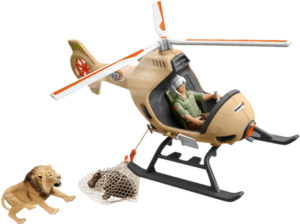 SCHLEICH Helikopter Tierrettung Spielfiguren Mehrfarbig