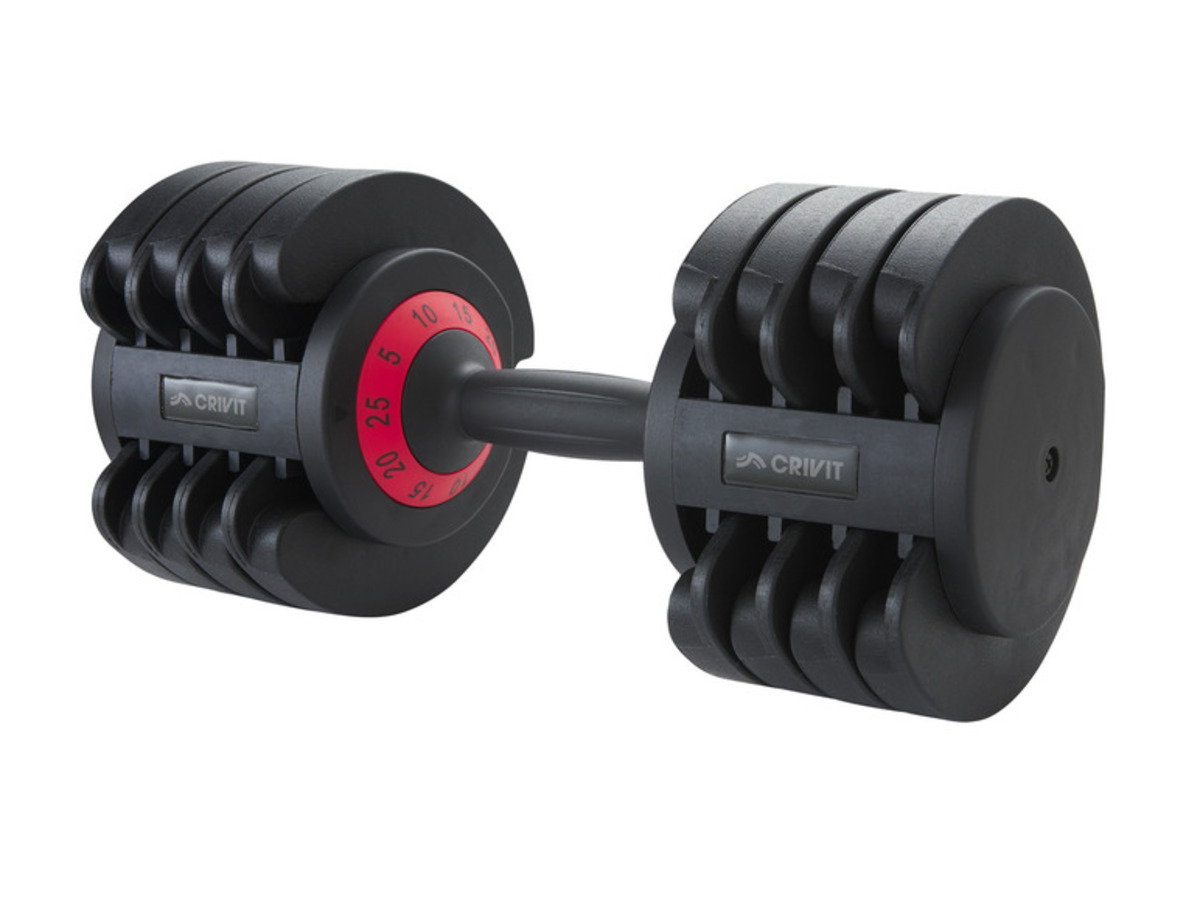 Bild 2 von CRIVIT Kurzhantel, verstellbar, ca. 25 kg, 5 Gewichtsstufen