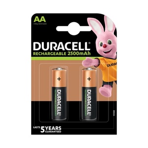 Duracell Universal-Akku "Recharge Ultra", AA Mignon, 2500 mAh, 2er-Pack