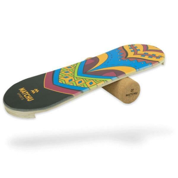 Bild 1 von MATCHU SPORTS Balance Board aus Holz 73x25x3 cm - Tiki Hütte Design