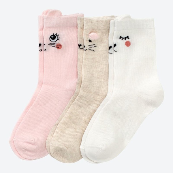 Bild 1 von Kinder-Mädchen-Socken, 3er-Pack