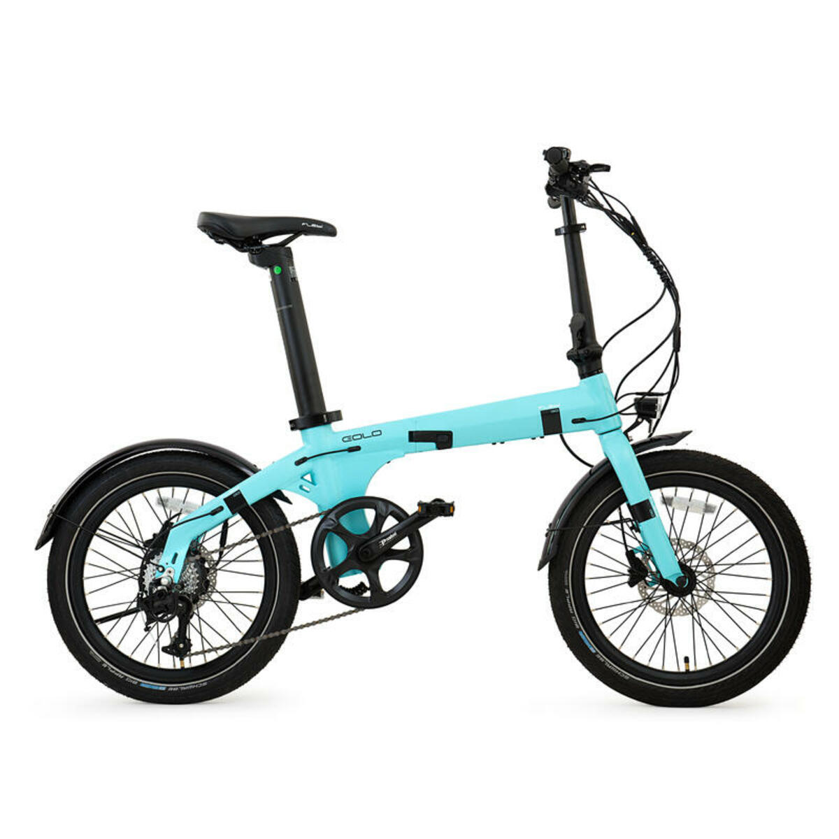 Bild 1 von FLEBI Elektro-Faltrad Eolo Celeste | 20"-Räder | Batterie 10.4Ah